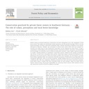 Another new paper: Conservation practiced by private forest owners